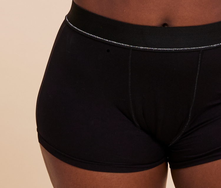 Sport Boxershorts Schwarz Metallic-Silber vorne 2 sisters republic