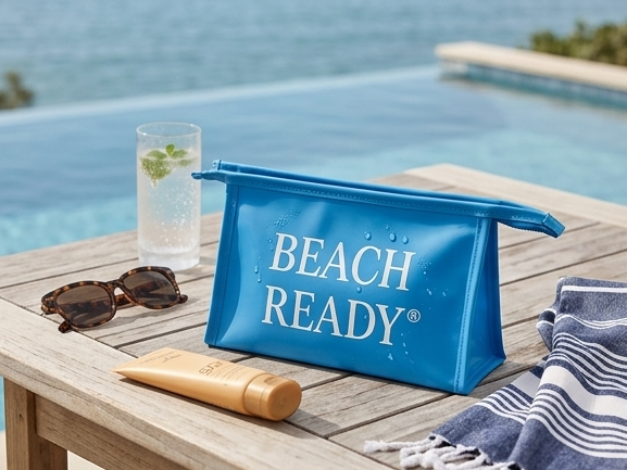 Pochette de Maillot Beach Ready Bleu