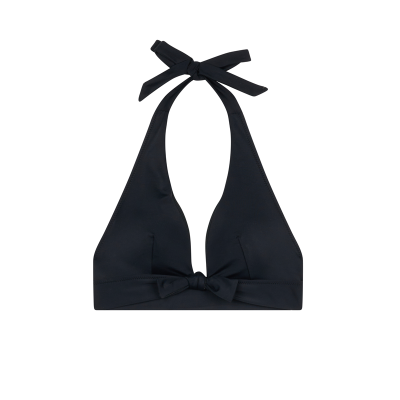 Triangle bikini top black